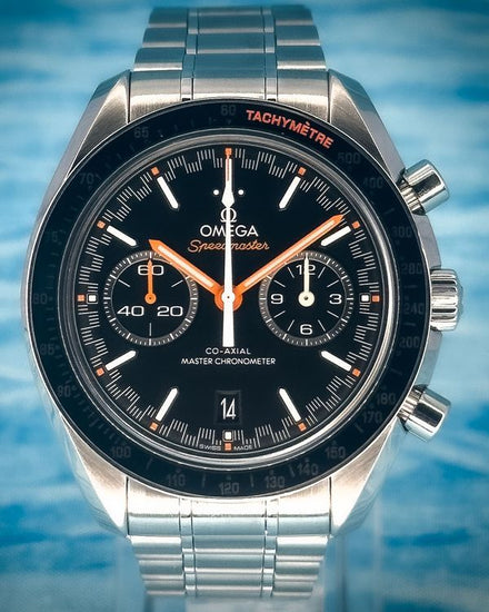 No Reserve - 2022 Omega Speedmaster Racing 44.25MM Black Dial Steel Bracelet (329.30.44.51.01.002)
