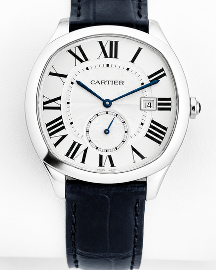 2019 Cartier Drive De Cartier 41MM Silver Dial Leather Strap (WSNM0015)