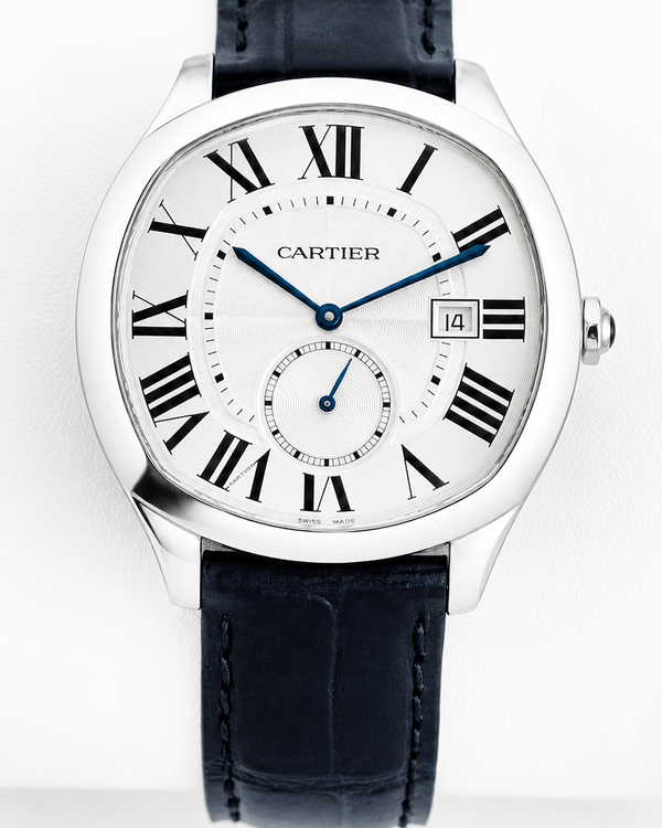 2019 Cartier Drive De Cartier 41MM Silver Dial Leather Strap (WSNM0015)