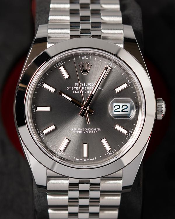 No Reserve - 2026 Rolex Datejust 41MM Grey Dial Jubilee Bracelet (126300)