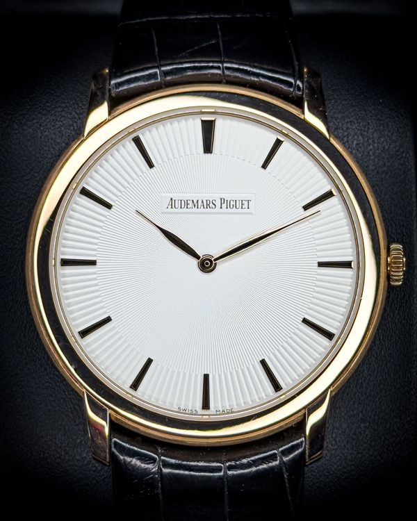 Audemars Piguet Jules 41MM Silver Dial Leather Strap (15180OR.OO.A102CR.01)