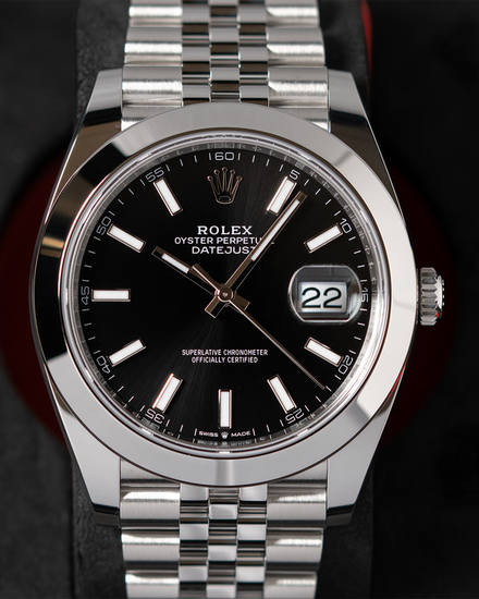 No Reserve - 2026 Rolex Datejust 41MM Black Dial Jubilee Bracelet (126300)