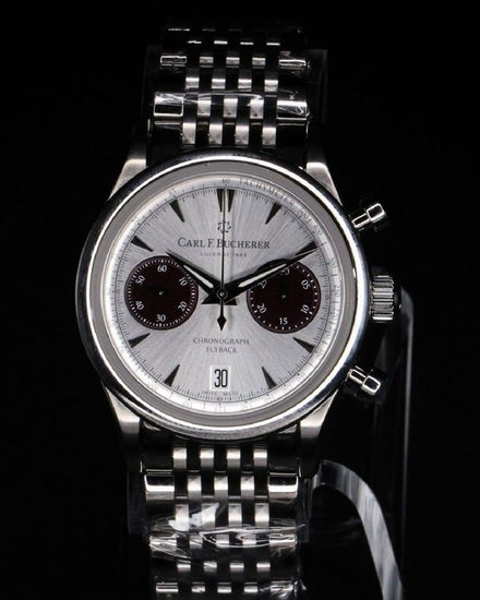 No Reserve - 2026 Carl F. Bucherer Manero Flyback 40MM Silver Dial Steel Bracelet (00.10927.08.13.24)