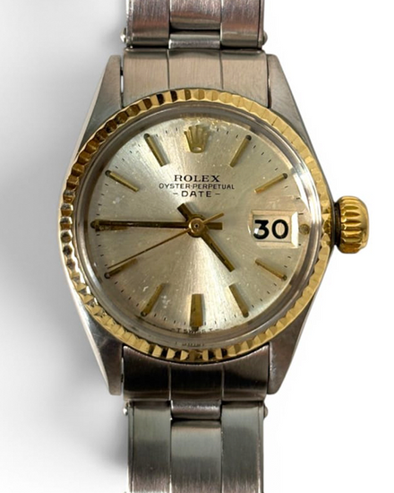 1969 Rolex Oyster Perpetual Lady Date 26MM Silver Dial Oyster Bracelet (6517)