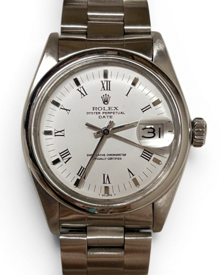 Rolex Oyster Perpetual Date 34MM Aftermarket White Dial Oyster Bracelet (1500)
