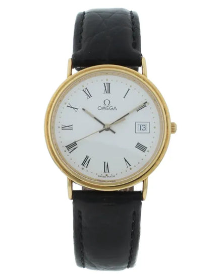 Omega De Ville 32.5MM Quartz White Dial Leather Strap (7910.23.01)