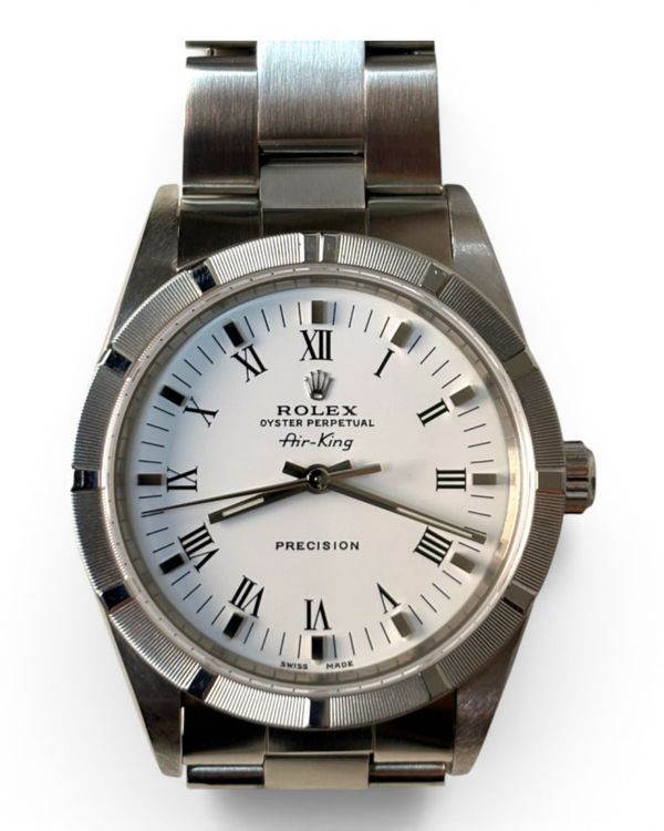 Rolex Air-King 34MM White "Buckley" Dial Oyster Bracelet (14010)