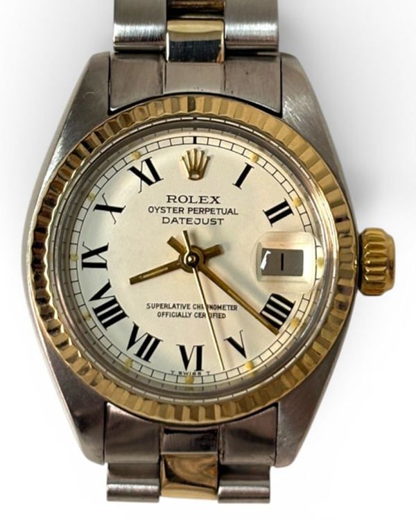 1980 Rolex Lady-Datejust 26MM White Dial Aftermarket Oyster Bracelet (6917)
