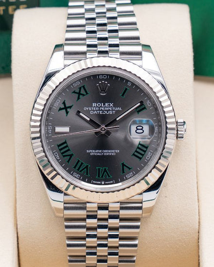 2025 Rolex Datejust "Wimbledon" 41MM Slate Dial Jubilee Bracelet (126334)