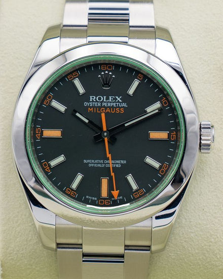 2008 Rolex Milgauss 40MM Black Dial Oyster Bracelet (116400V)