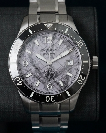 No Reserve - 2024 Montblanc Iced Sea 41MM Grey Dial Steel Bracelet (130793)