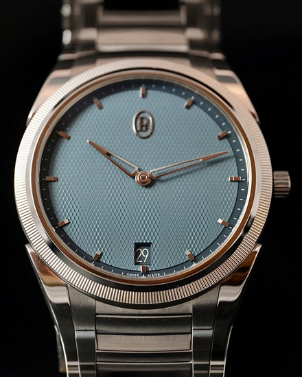 Parmigiani Fleurier Tonda PF Micro-Rotor "Pacific Blue SHH" L.E. 40MM Ice Blue Dia Steel Bracelet (PFS914-1020004-100182)