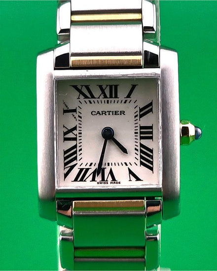 2017 Cartier Tank Française 20MM Quartz White Dial Two-Tone Bracelet (W51007Q4)