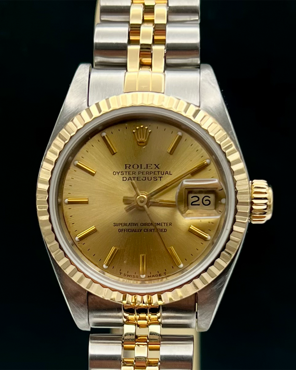 1985 Rolex Lady-Datejust 26MM Champagne Dial Two-Tone Jubilee Bracelet (69713)