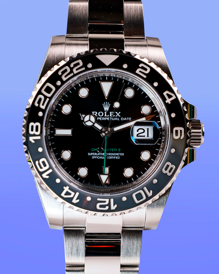 2026 Rolex GMT-Master II "Bruce Wayne" 40MM Black Dial Oyster Bracelet (126710GRNR)
