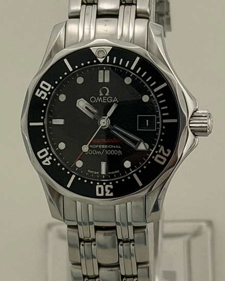 No Reserve - Omega Seamaster Diver 300M 28MM Quartz Black Dial Steel Bracelet (212.30.28.61.01.001)