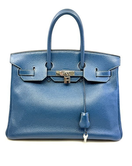 Hermès Birkin 35 Medium Shoulder Bag Togo Leather Palladium Hardware Leather Strap (Shoulder Bag)