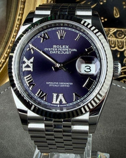 2024 Rolex Datejust 36MM Aubergine Dial Jubilee Bracelet (126234)