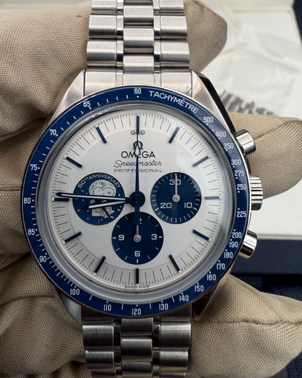 2025 Omega Speedmaster Anniversary Series “Silver Snoopy Award” 42MM Silver Dial Steel Bracelet (310.32.42.50.02.001)