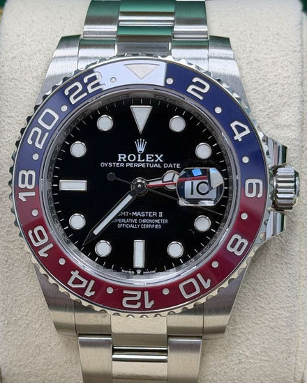 2022 Rolex GMT-Master II "Pepsi" 40MM Black Dial Oyster Bracelet (126710BLRO)