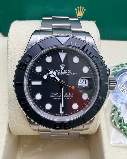 2026 Rolex Yacht-Master 42MM Black Dial Titanium Oyster Bracelet (226627)