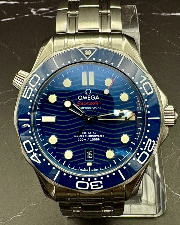 2023 Omega Seamaster Diver 300M 42MM Blue Dial Steel Bracelet (210.30.42.20.03.001)