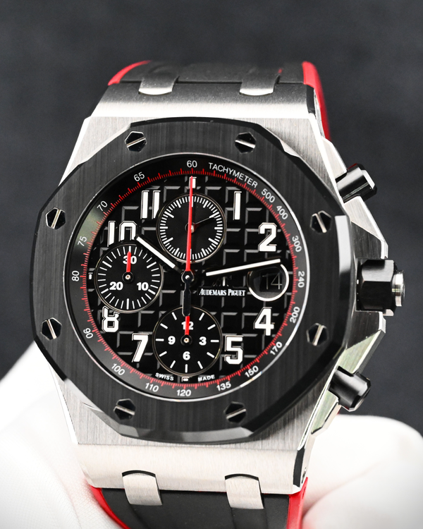 2021 Audemars Piguet Royal Oak Offshore Chronograph "Dark Knight" 42MM Black Dial Rubber Strap (26470SO.OO.A002CA.01)