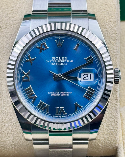 2023 Rolex Datejust 41MM Blue Dial Oyster Bracelet (126334)