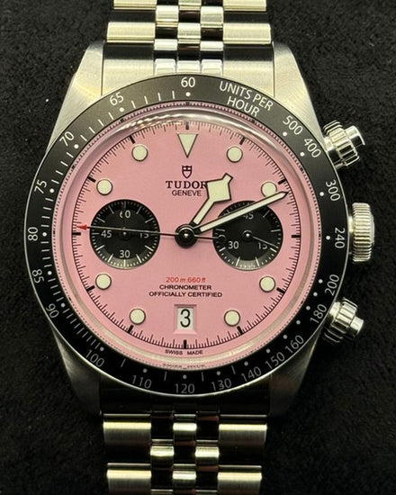 2026 Tudor Black Bay Chrono "Flamingo" 41MM Pink Dial Steel Bracelet (79360N)