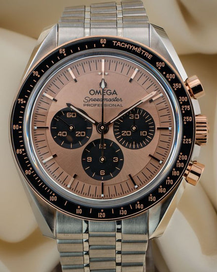 Omega Speedmaster Professional Moonwatch 42MM Pink Dial Two-Tone Bracelet (310.23.42.50.99.001)