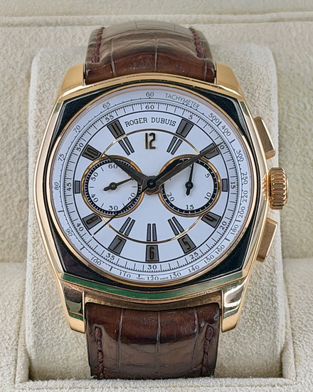 Roger Dubuis La Monegasque 44MM Silver Dial Leather Strap (RDDBMG0004)