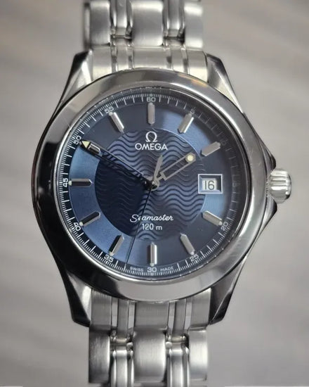 Omega Seamaster 120M 36.25MM Quartz Blue Dial Steel Bracelet (2511.81)