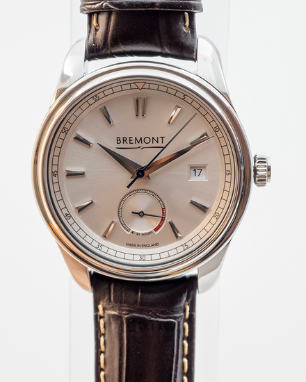 2026 Bremont H1 Audley 40MM Silver Dial Leather Strap (AUDLEY-SS-R-S)