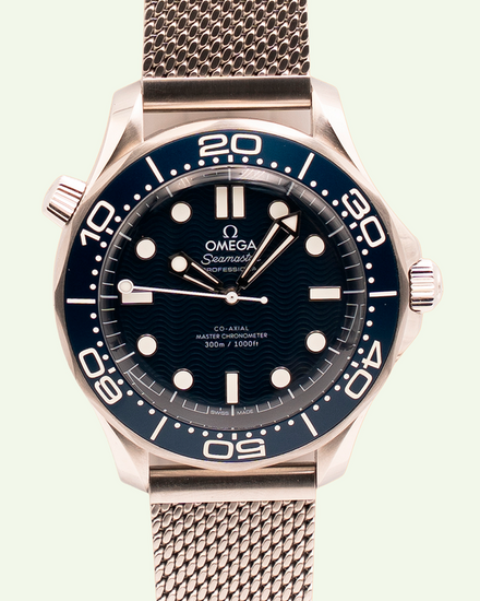 2023 Omega Seamaster Diver 300M "James Bond 60th Anniversary" 42MM Blue Dial Steel Bracelet (210.30.42.20.03.002)
