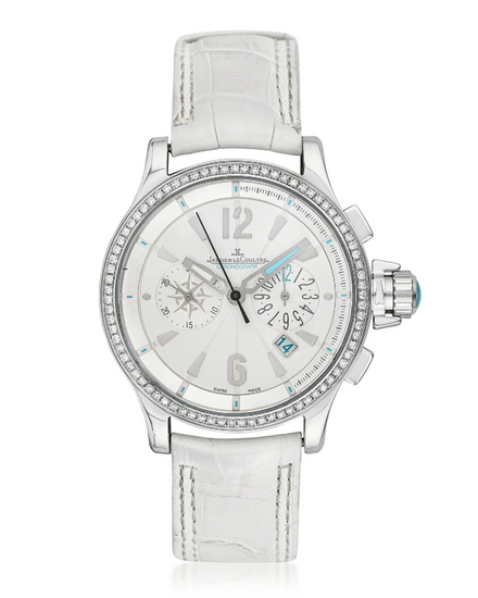 Jaeger-LeCoultre Master Compressor Chrono 37MM Quartz Silver Dial Leather Strap (148.8.31)