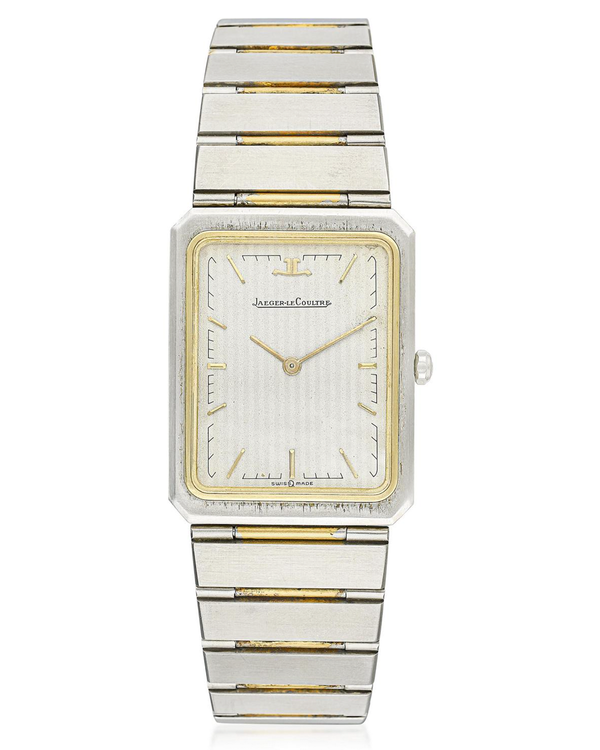 Jaeger-LeCoultre Vintage 24MM Quartz Grey Dial Gold Plated Two-Tone Bracelet (146.116.5)