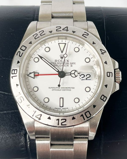 2003 Rolex Explorer II "Polar" 40MM White Dial Oyster Bracelet (16570)