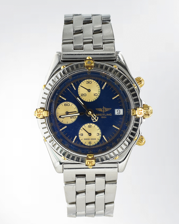 Breitling Chronomat 39MM Blue Dial Steel Bracelet (B13048)