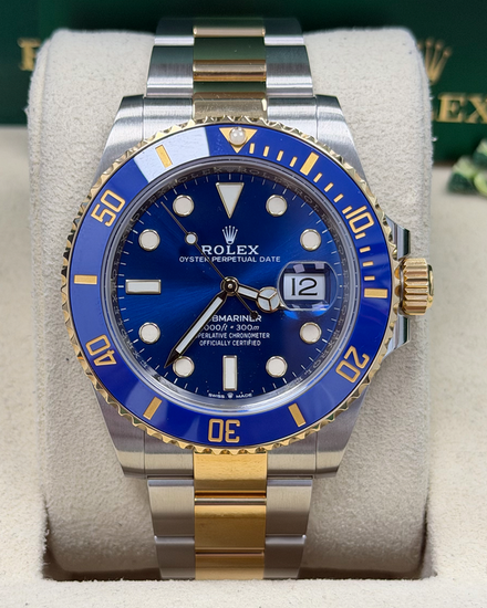 2021 Rolex Submariner Date "Bluesy" 41MM Blue Dial Two-Tone Oyster Bracelet (126613LB)
