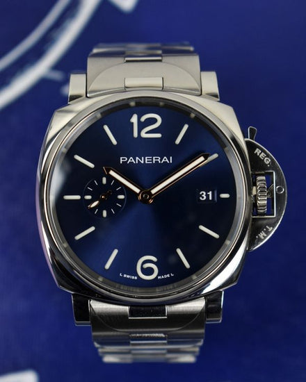 2021 Panerai Luminor Due 42MM Blue Dial Steel Bracelet (PAM01124)