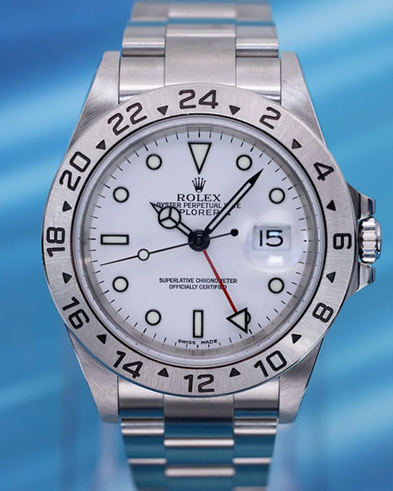 2001 Rolex Explorer II "Polar" 40MM White Dial Oyster Bracelet (16570)