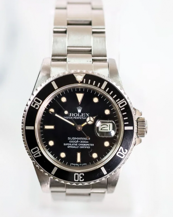 1984 Rolex Submariner Date 40MM Black Dial Oyster Bracelet (16800)