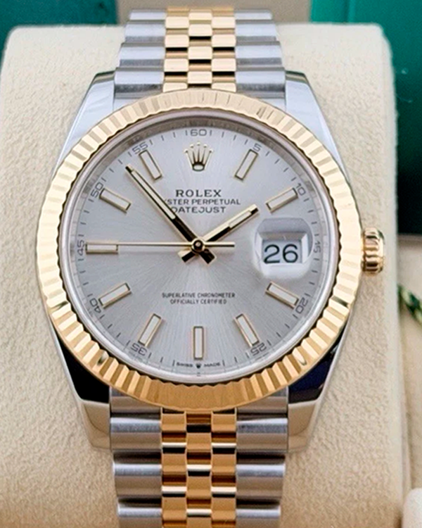 2022 Rolex Datejust 41MM Silver Dial Two-Tone Jubilee Bracelet (126333)