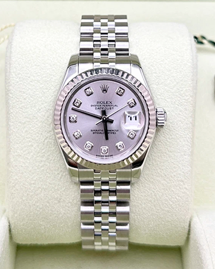 2005 (D Serial) Rolex Lady-Datejust 26MM Silver Dial Jubilee Bracelet (179174)
