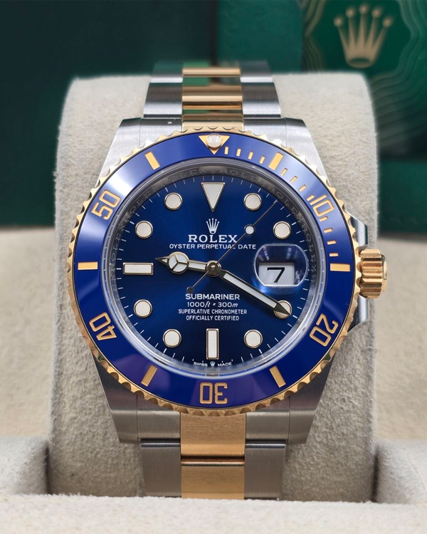 2021 Rolex Submariner Date "Bluesy" 41MM Blue Dial Two-Tone Oyster Bracelet (126613LB)