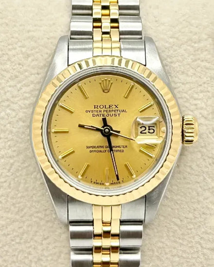 1986 Rolex Lady-Datejust 26MM Champagne Dial Two-Tone Jubilee Bracelet (69173)