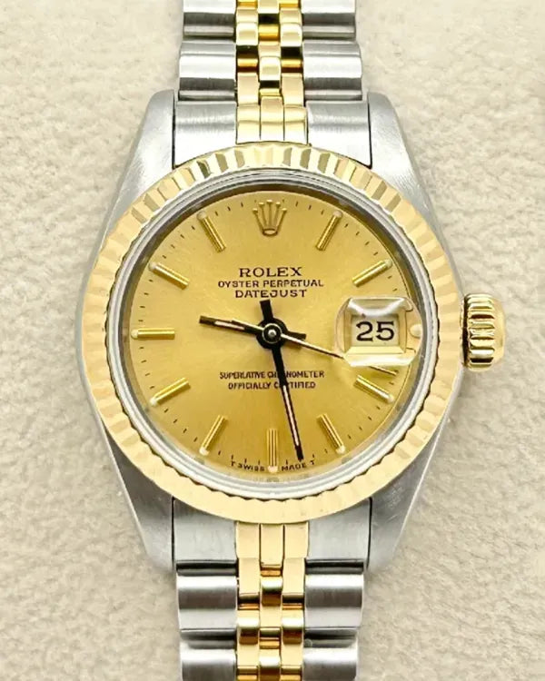 Rolex Lady-Datejust 26MM Champagne Dial Two-Tone Jubilee (69173)