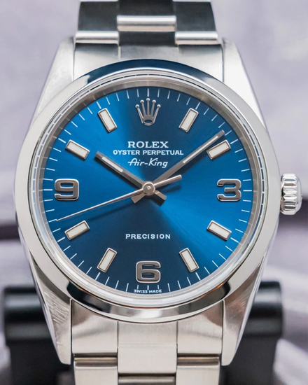 Rolex Air-King 34MM Blue Dial Oyster Bracelet (14000M)