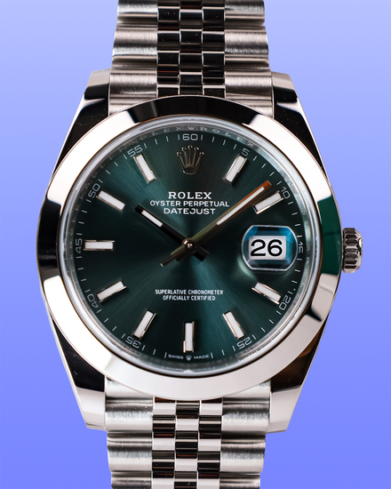 2026 Rolex Datejust 41MM Green Dial Jubilee Bracelet (126300)