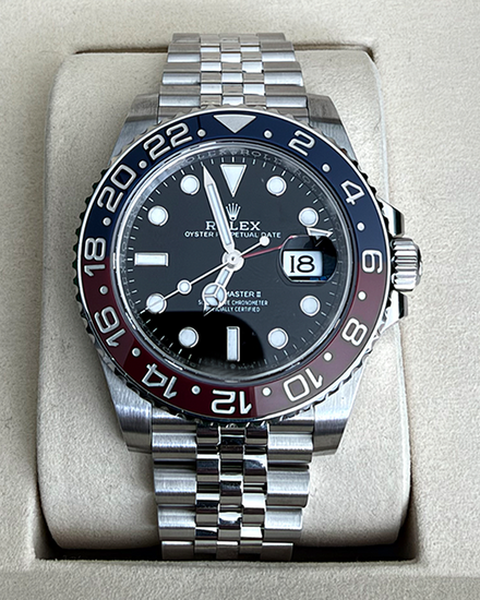 2025 Rolex GMT-Master II "Pepsi" 40MM Black Dial Jubilee Bracelet (126710BLRO)